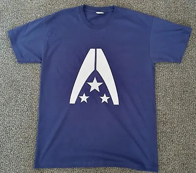 Buy Mass Effect Alliance Navy Fruit Of The Loom T-shirt. Size Men's Medium. • 7£