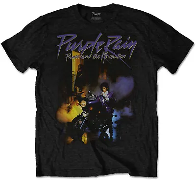 Buy Prince Purple Rain Black T-Shirt NEW OFFICIAL • 15.19£