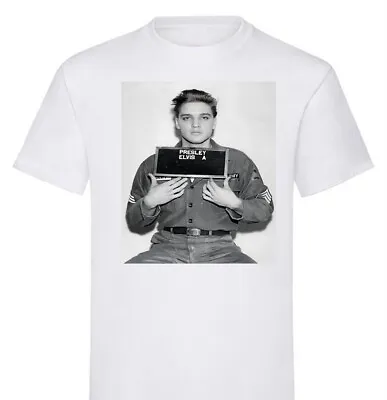 Buy Elvis Presley Mugshot Men Women Kids T Shirts Short Sleeve Gift Tee Top T-shirt • 9.49£
