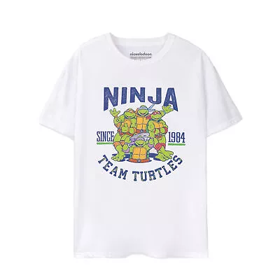 Buy Teenage Mutant Ninja Turtles Mens 1984 Collegiate Short-Sleeved T-Shirt NS7512 • 17.19£
