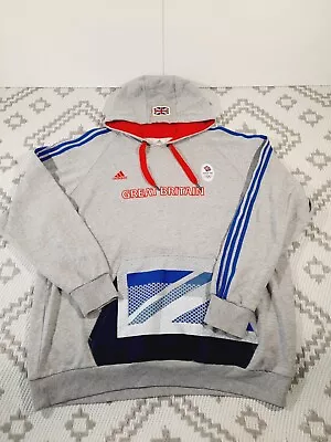 Buy Adidas Mens Team Great Britain 2012 Olympics Hoodie 2XL Excellent Condition • 24.77£