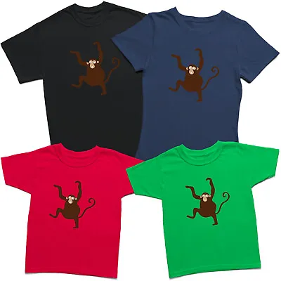 Buy Funny Minimal Monkey Mens Womens Kids T Shirt Animal Lovers  Tee Top • 9.99£