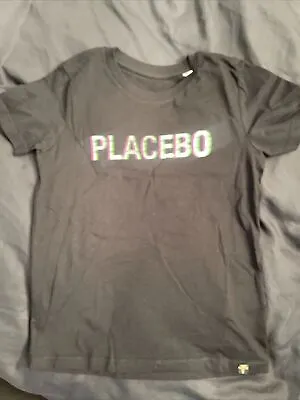 Buy Placebo Tour UK Tour Black Boys 7-8 Year 122 128 Cm Genuine Merchandise Festival • 17.77£