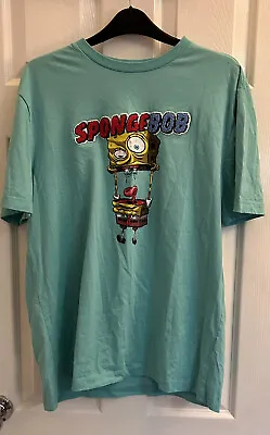 Buy Nickelodeon Spongebob Squarepants Mens XL Gren Graphic Print Tshirt Top • 24.99£