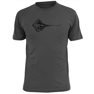 Buy Mens Ray Flatfish Sketch T Shirt Stingray • 9.99£