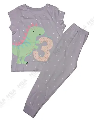 Buy Kids Girls I Am 3 Birthday Pyjamas, Dinosaur Character Nightwear, Christmas Gift • 7.99£
