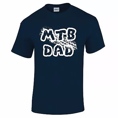 Buy Mountain Bike MTB Gifts Accessories MTB DAD Biking T Shirt For Men • 10.97£