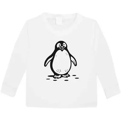 Buy 'Penguin Waddling On The Ice' Kid's Long Sleeve T-Shirts (KL046104) • 9.99£