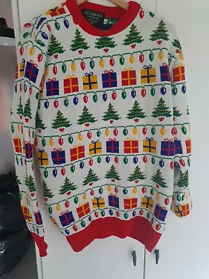 Buy Richmond Knitwear Men's Christmas Jumper Size XL Presents And Tree Design • 5£