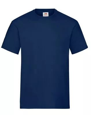 Buy 2 X Mens Navey Blue Fruit Of The Loom T Shirts. Brand New. 100% Cotton. Size M. • 11.99£