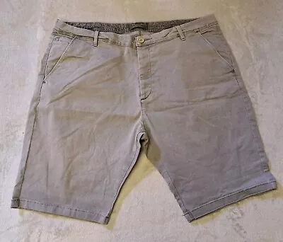 Buy Mens Chino Cargo Style Shorts Stone Grey 40  Inch Waist Primark Summer Clothing  • 2.99£