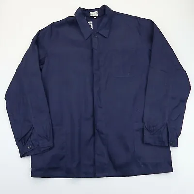 Buy VINTAGE French EU Worker CHORE Work Shirt Jacket Deadstock SZ XL  (G5718) • 23.95£