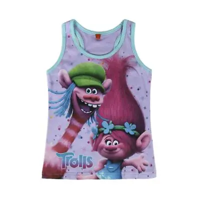 Buy Trolls Vest T-Shirt 100% Cotton • 3.32£