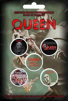 Buy Queen - News Of The World (new) (gift) Badge Pack Official Band Merch • 6.50£