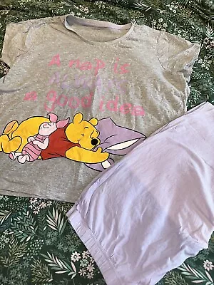 Buy Character.com Disney Winnie The Pooh Pyjama Set Womens Size XL • 0.99£