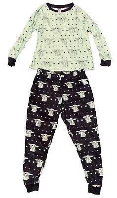 Buy Star Wars Grogu Pajamas Set Adult Womens 2 Pc Velour Top & Lounge Pant Baby Yoda • 18.78£