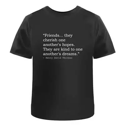 Buy Friendship Henry David Thoreau Quote Men's / Women's Cotton T-Shirts (TA081624) • 11.99£