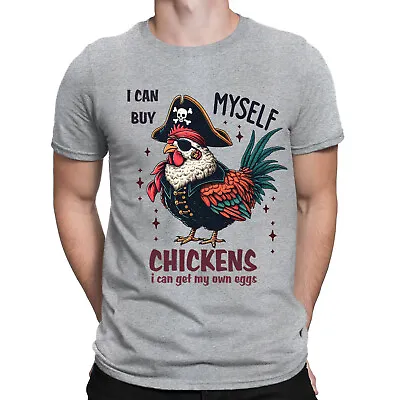 Buy Chicken Buys Self Eggs Animal Humor Quotes Funny Mens Womens T-Shirts #BAL • 9.99£