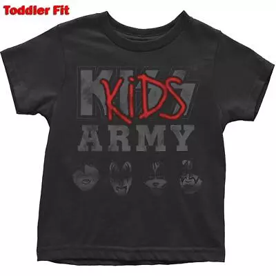 Buy Official Licensed - Kiss - Kids Army Toddler T Shirt Rock Simmons • 13.50£