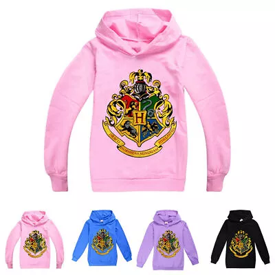 Buy Kids Boys Girls Harry Potter Long Sleeve Sweatshirt Pullover Hoodies Hooded Tops • 12.07£