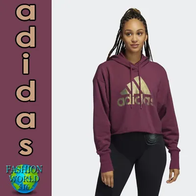 Buy Adidas Women’s Holiday Graphic Pullover Hoodie Size Large Victory Crimson • 48.03£