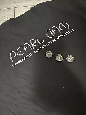 Buy Pearl Jam Dark Matter London Listening Party 21 Mar 2024  Tshirt MEDIUM+Pin RARE • 35£