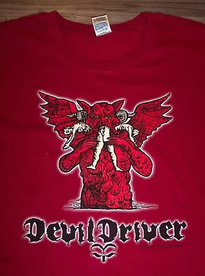 Buy WOMEN'S TEEN JUNIORS DEVIL DRIVER T-shirt LARGE Metal Band NEW 2005 • 18.90£