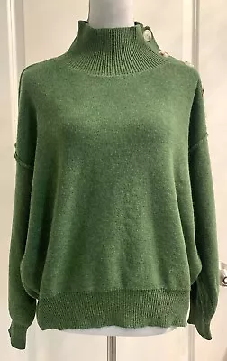 Buy Lush Wool Blend Pullover Knit Jumper Sweater Long Sleeve Sz M Green • 28.82£