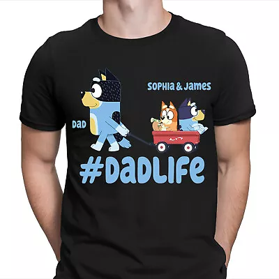Buy Dad Life Happy Father Day Personalised Fathers Day T Shirt Birthday Top #FD • 13.49£