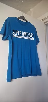 Buy Super Nintendo T Shirt - Blue - Size M - Difuzed - Primark • 5£