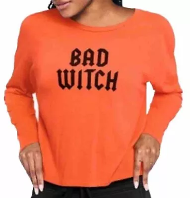 Buy Victoria’s Secret PINK “Bad Witch” T-shirt Long Sleeve Tee Size Extra Small • 13.26£