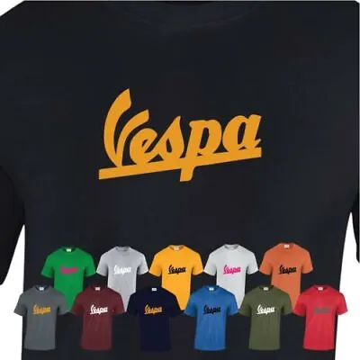 Buy Vespa Scooter Summer Wear Men T Shirt Cool Club Style Motorcycle Born To Ride • 8.99£