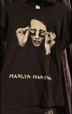Buy Marilyn Manson T Shirt Women Ladies Rock Metal Band Merch Tee Top Size Large • 13.50£