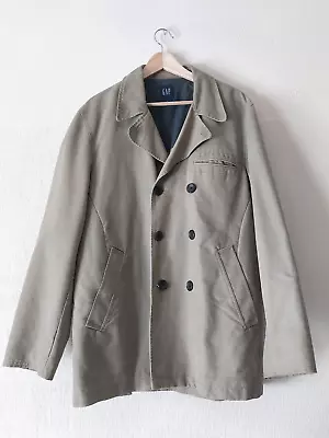 Buy Gap Mens Khaki Pea Coat Size M Spring Summer Jacket • 15£