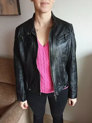 Buy Womens Gipsy Leather Jacket Size L/42/UK14 Very Good Condition • 35.88£