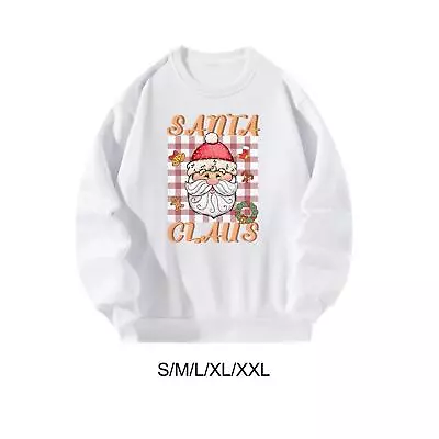 Buy Women's Crewneck Sweatshirt Santa Claus Gift Xmas Simple Clothing Comfortable • 11.58£
