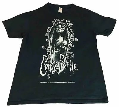 Buy Corpse Bride Women’s Black Size Small Emily Graphic Print T-Shirt Tim Burton Tee • 20.90£