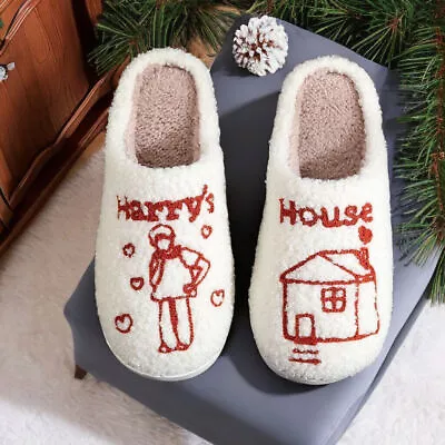 Buy Harry House Slippers, Cute Design House Fluffy Cozy Slides, Harry Fans Birthday • 10.37£