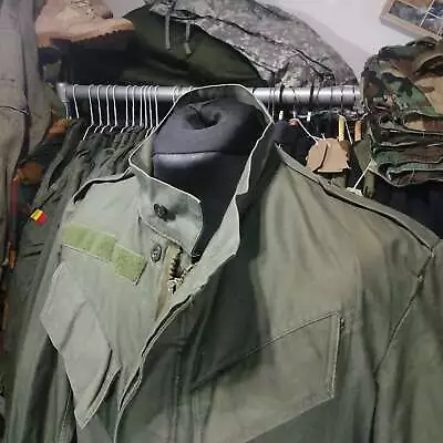 Buy Belgian Army BDF M64 OG Olive Green Canvas Heavy Duty Hooded Parka Field Jacket • 21.95£