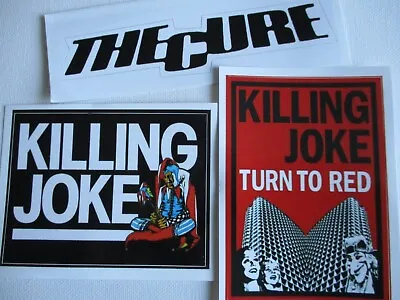 Buy Post Punk Vinyl Sticker Job Lot - Killing Joke , The Cure • 3.99£