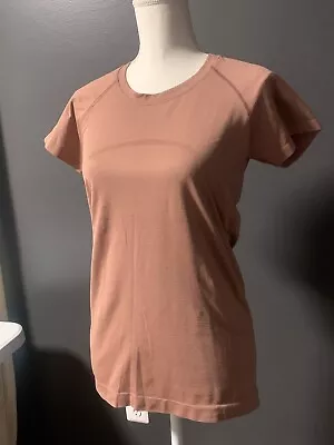 Buy Women’s Lululemon Copper Rose Short Sleeve Swiftly Tech Size 8 • 20.52£