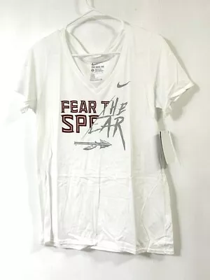 Buy Nike Women's Florida State Seminoles Champ Drive Short-Sleeve T-Shirt, White, L • 17.99£