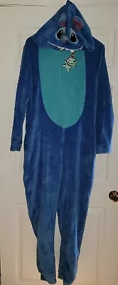 Buy Disney Stitch Adult Large 12-14 One Piece Pajamas Costume Halloween • 37.88£