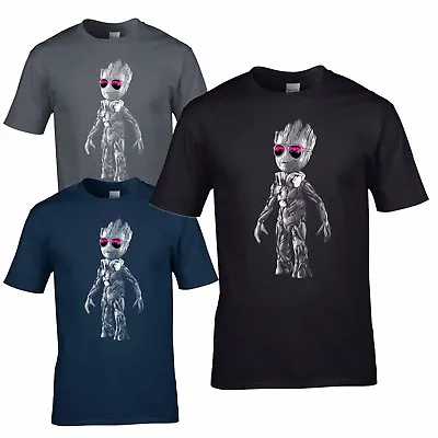 Buy DJ Baby Groot T-Shirt - Headphones Music Galaxy Party Disco Mens Yoda Standing • 11.94£