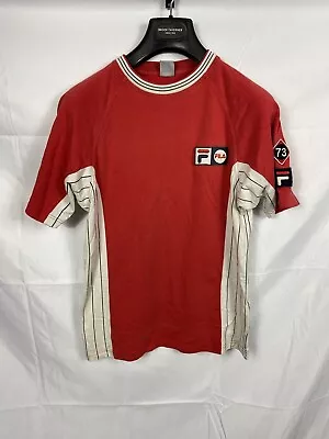 Buy Fila Vtg  T-shirt Size S Cotton Red • 9.47£