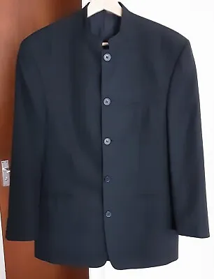 Buy BURTON Menswear - GENTS VINTAGE BLACK 'NEHRU' JACKET Size 36 REG • 30£
