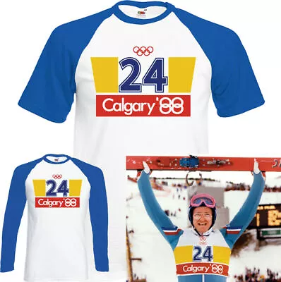 Buy EDDIE THE EAGLE T-SHIRT Edwards Calgary Fancy Dress Outfit Costume Stag Doo Do • 9.99£
