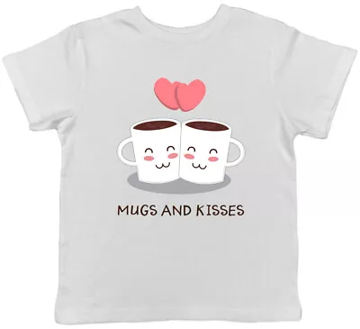 Buy Mugs And Kisses Boys Girls Kids Childrens T-Shirt Tee • 5.99£
