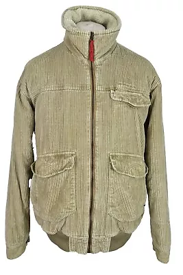 Buy O'NEILL Beige Padded Jacket Size XL Mens Corduroy Full Zip 100% Cotton • 26.22£