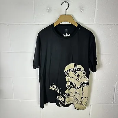 Buy Adidas Star Wars Shirt Mens Large Black Stormtrooper Limited Edition Originals • 33.95£